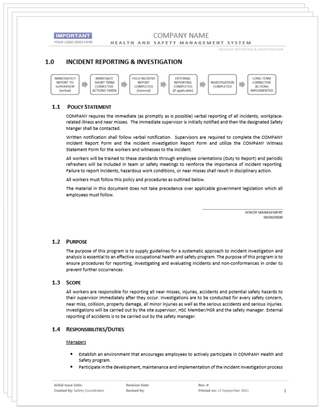 Incident Reporting and Investigation - AB | Safety2Go