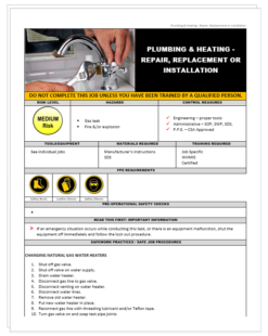 Plumbing & Heating - repair replace install